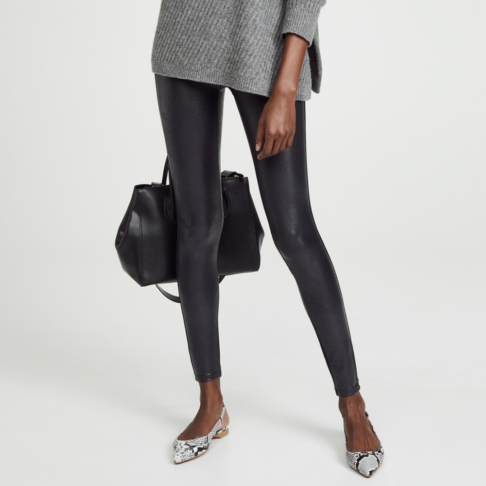 SPANX Faux Leather Pebbled Leggings